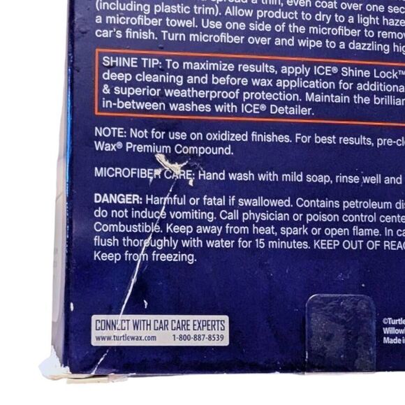 Turtle Wax Ice Premium Car Care Liquid Wax Kit 14 oz Shiny Clean Discontinued - Picture 8 of 8